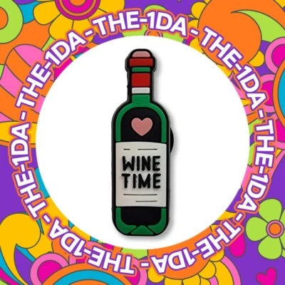 Super Cute Bottle Of Red White Wine Time Love Heart Relax Croc Charm - Drink