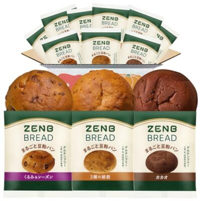 ZENB Gluten-Free Low Carb Low Sugar Fibre Bread 3 flavors 12 pcs