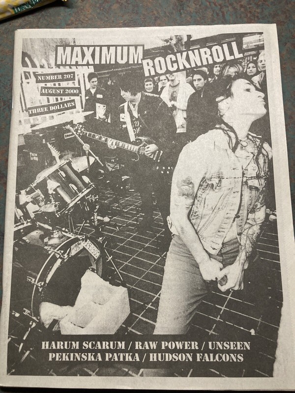 Maximum Rock N Roll Magazine No 207 Punk Rock Fanzine