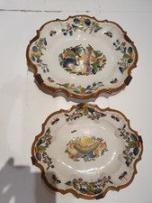 Due antichi piatti di Antonibon Bassano XVIII° secolo