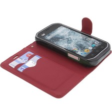Étui Bookstyle Pour Cat B40 - Coque Antichoc En Cuir Synthétique, Format Flip Case