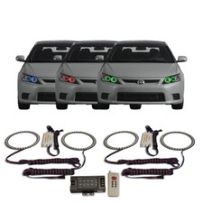 Rgb Multi Color Rf Headlight Halo Kit For Scion Tc 11-13