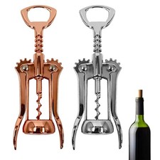 Premium Chrome Twin Lever Corkscrew Wine Bottle Opener