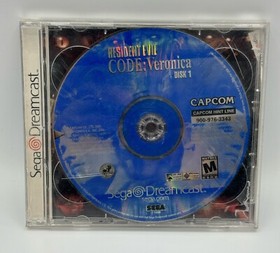 Resident Evil Code: Veronica (Sega Dreamcast, 2000 USA) Manuale mancante ��