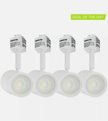4 PACK TORCHSTAR Dimmable LED White Track Light, 8.5W CRI90+ Spotlight Fixture