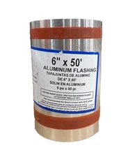 Amerimax Home Product 6 in X 50 ft. L Silver  Aluminum Roll Flashing