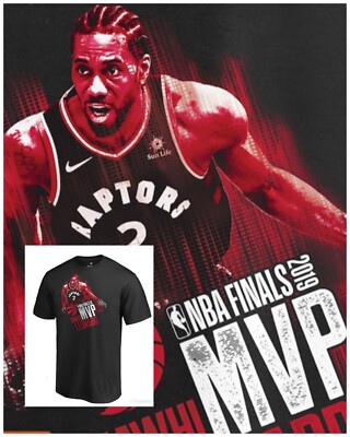 NWT Men's KAWHI LEONARD Toronto Raptors 2019 NBA Finals MVP T-Shirt Small 
