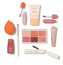 Ulta Beauty Collection 10 Piece Makeup Set - Bag, Palette, Brush, Lip, Primer 