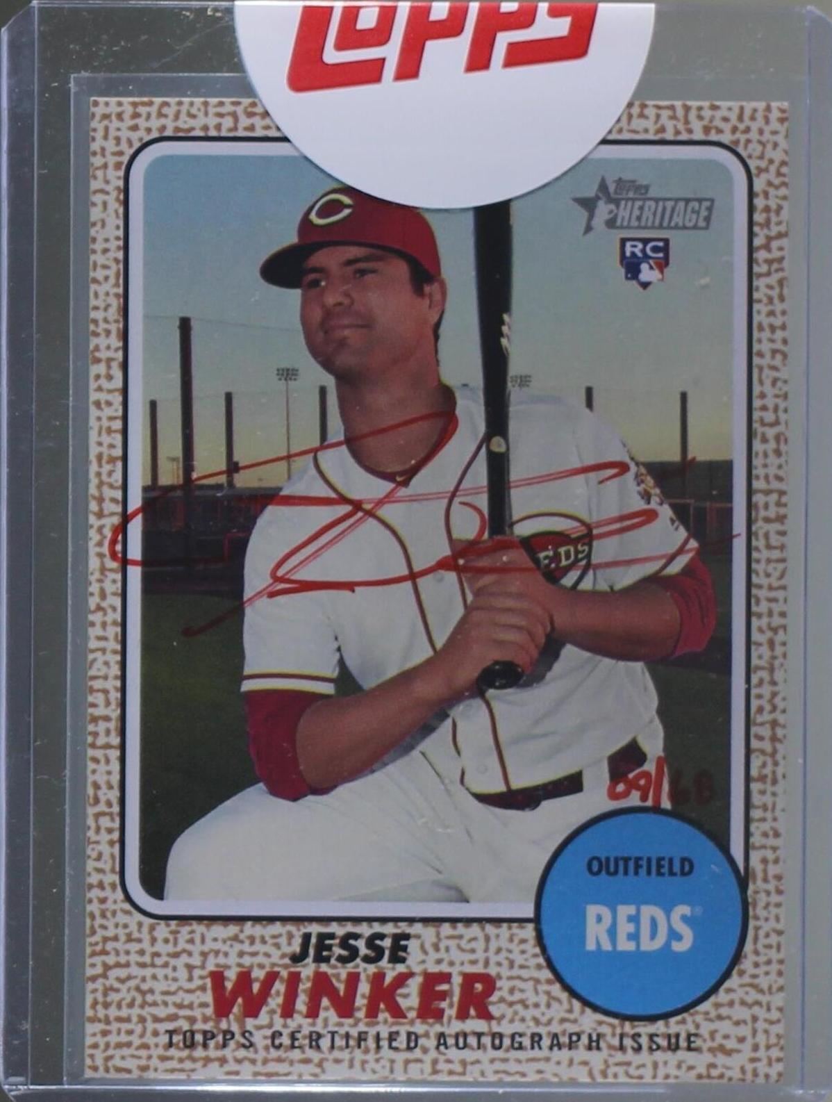 2017 Topps Heritage High Number - Real One Autographs Jesse Winker #ROA ...