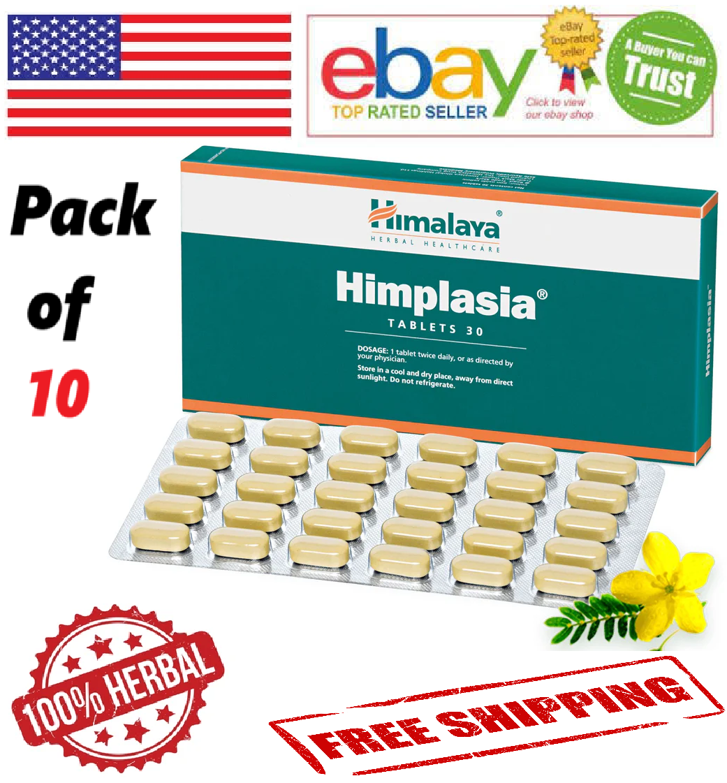 10-Pack Himalaya Herbal Himplasia for Prostate Health with Free Shipping