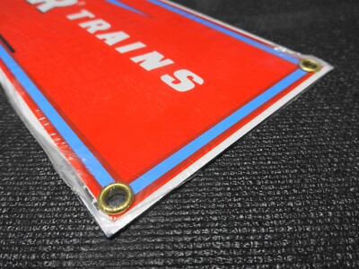 Ande Rooney American Flyer Trains Sign Porcelain enamel Red 21
