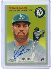 2023 TOPPS CHROME PLATINUM #CPA-DG DERMIS GARCIA AUTOGRAPH 