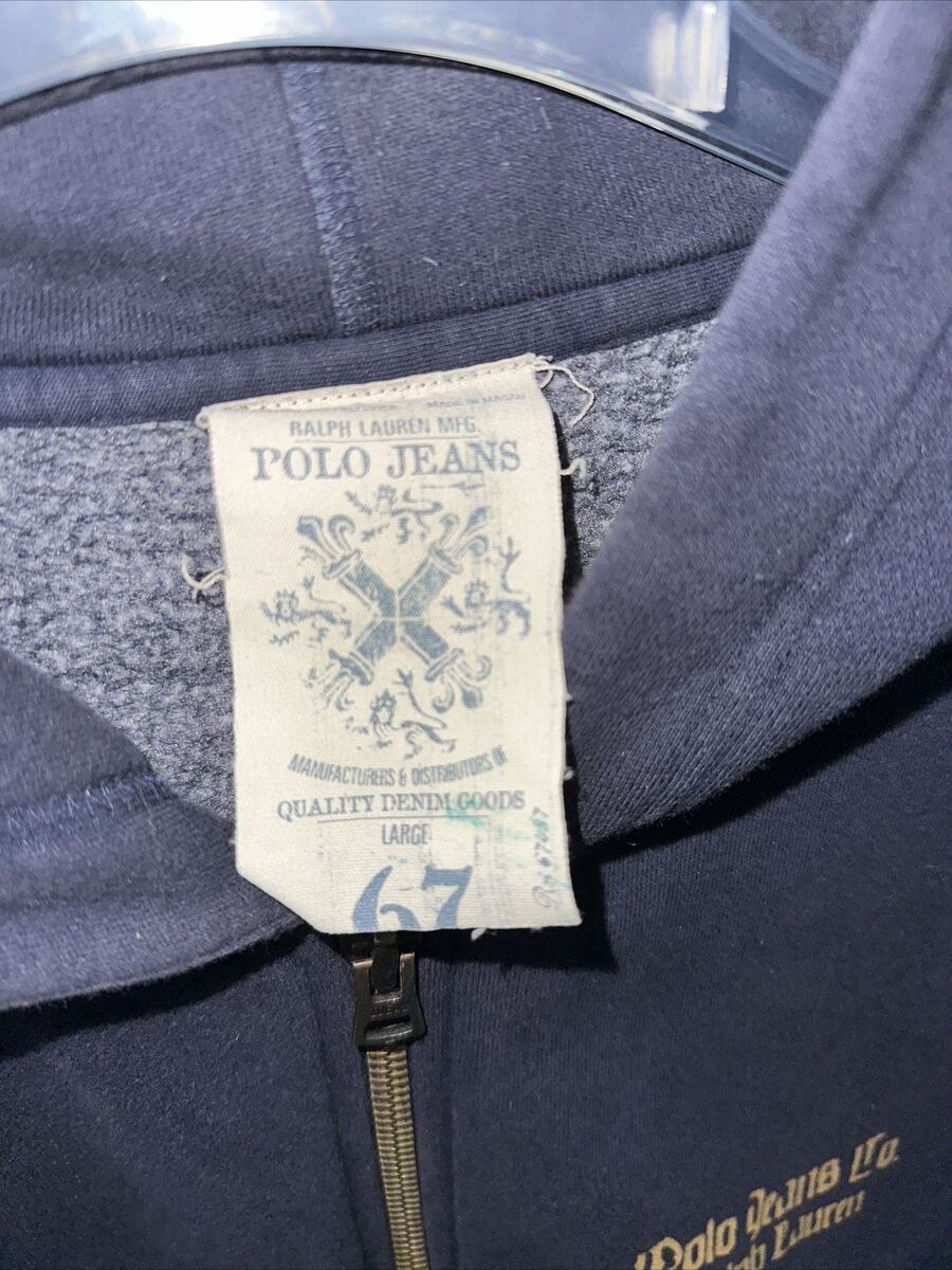 Ralph Lauren Polo Jeans Company Vintage Full Zipper Hoodie Ralph Lauren Polo Jeans Company Vintage Full Zipper Hoodie