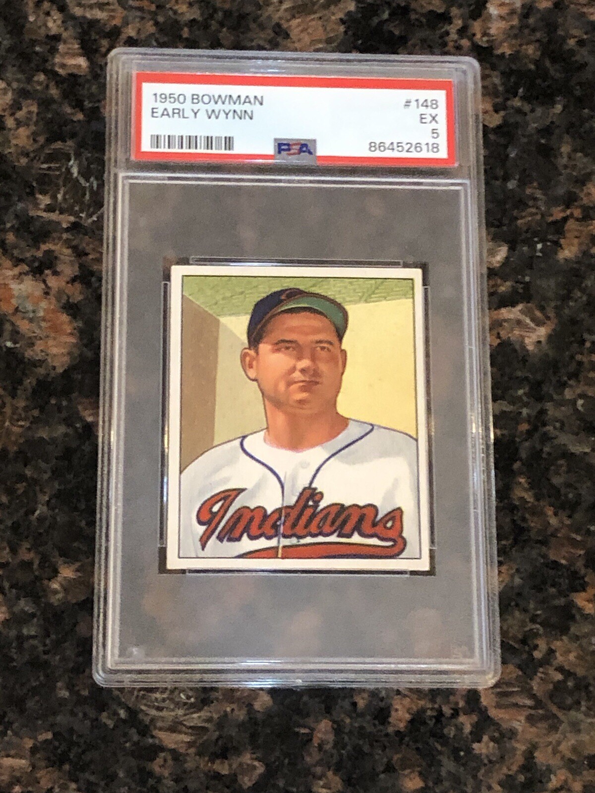 1950 Bowman Early Wynn #148 Baseball Card PSA 5