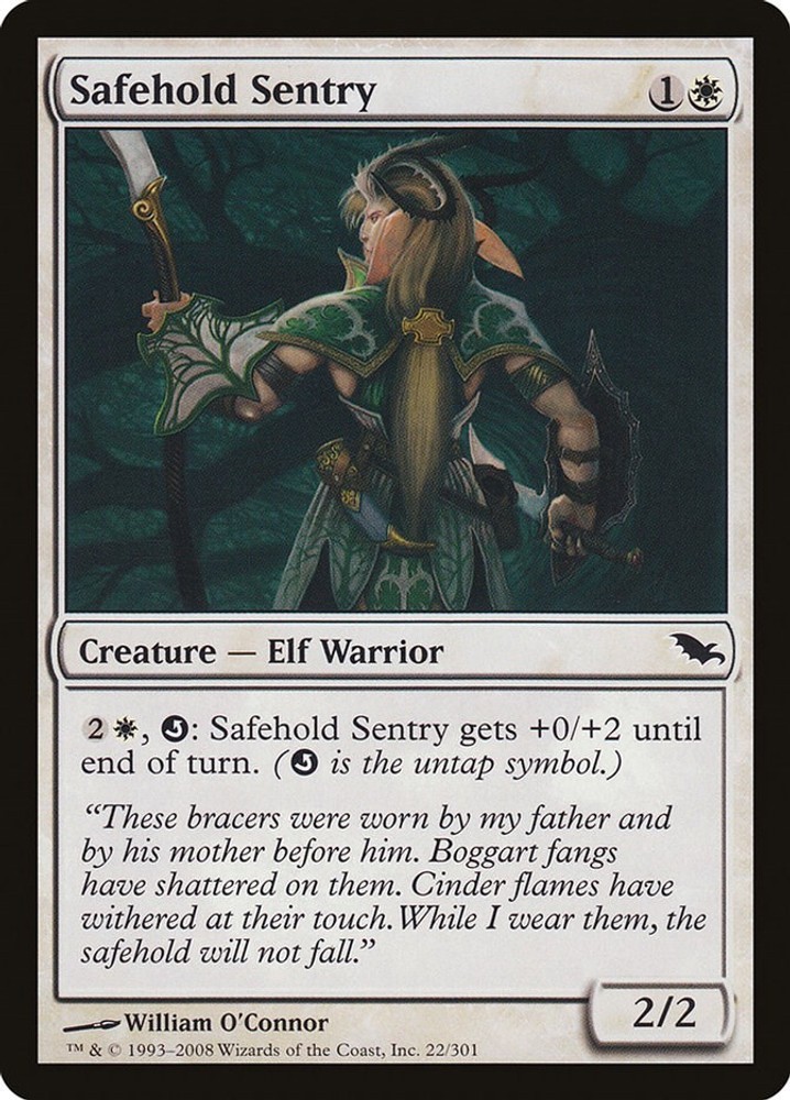 Safehold Sentry Shadowmoor MTG 22 MP