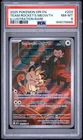 2025 POKEMON DRI EN-DESTINED RIVALS ILLUSTRATION RARE TEAM ROCKET'S MEOWTH PSA 8