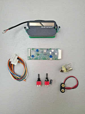 SUSTAINIAC STEALTH PRO KIT WITH BLACK LOOSE TOGGLE SWITCHES AND HUMBUCKER DRIVER