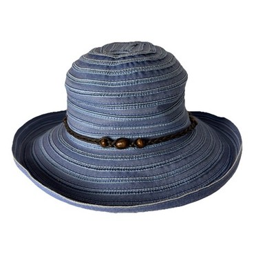 Sunday Afternoons Vineyard Hat Womens M Blue Wide Brim Sun Hat NWT UPF