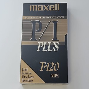 One Maxwell Black Magnetite Formulation P/I Plus T-120 VHS Tape Unopened! New!