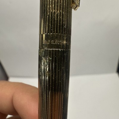 Vintage Sheaffer Gold Electroplated Pen Made In USA Rolling Ball