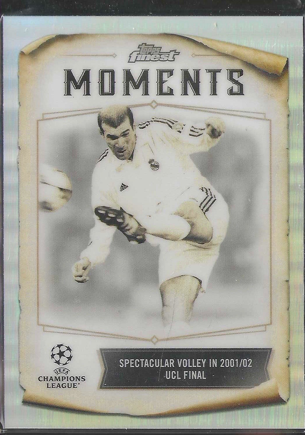 Zinedine Zidane #FM-4 Soccer Cards 2022 Topps Finest UEFA Club Competitions Moments trading card — raw and PSA graded price guide
