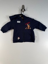 BNWT Disney Baby Unisex Full Zip Tigger Embroider Sweatshirt Hoodie Blue Sz 6-9M