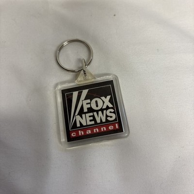 Vintage 90's Fox News Channel 2 inch Keychain NOS