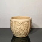 Weller Pottery Clinton Ivory Cyclamen Bowl Value