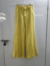 VTG 70s Wide Leg Trouser - Yellow - Size - 29