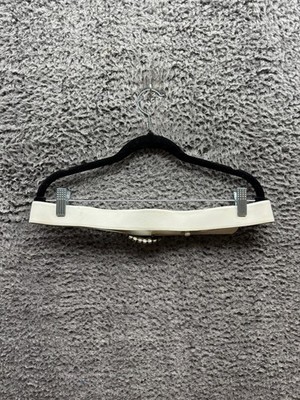 Vintage Roccobarocco Jeans Rhinestone Genuine Leather Belt White Womens Size 48‎ Vintage Roccobarocco Jeans Rhinestone Genuine Leather Belt  main image 3