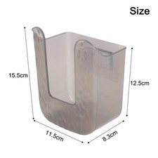 SUMTree Scatola per fazzoletti in lino rettangolare dispenser con 3 scomparti organizer da scrivania per telecomando (grigio