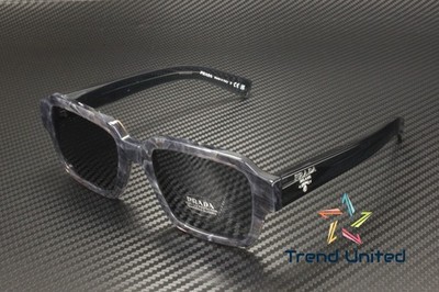 PRADA PR 02ZS 13F07T Graphite Stone Blue Vintage 52 mm Men's