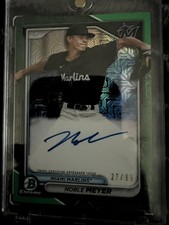 2024 Bowman Chrome - Chrome Prospect  Autographs Noble Meyer Green Refractor /99