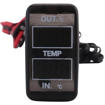 Car Dual Display In Out Temperature Gauge Digital Thermometer For Vehicle