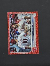 Topps 2022 Series 2 Bryce Harper J.T. Realmuto #501 Phillies Red Foil 48/199