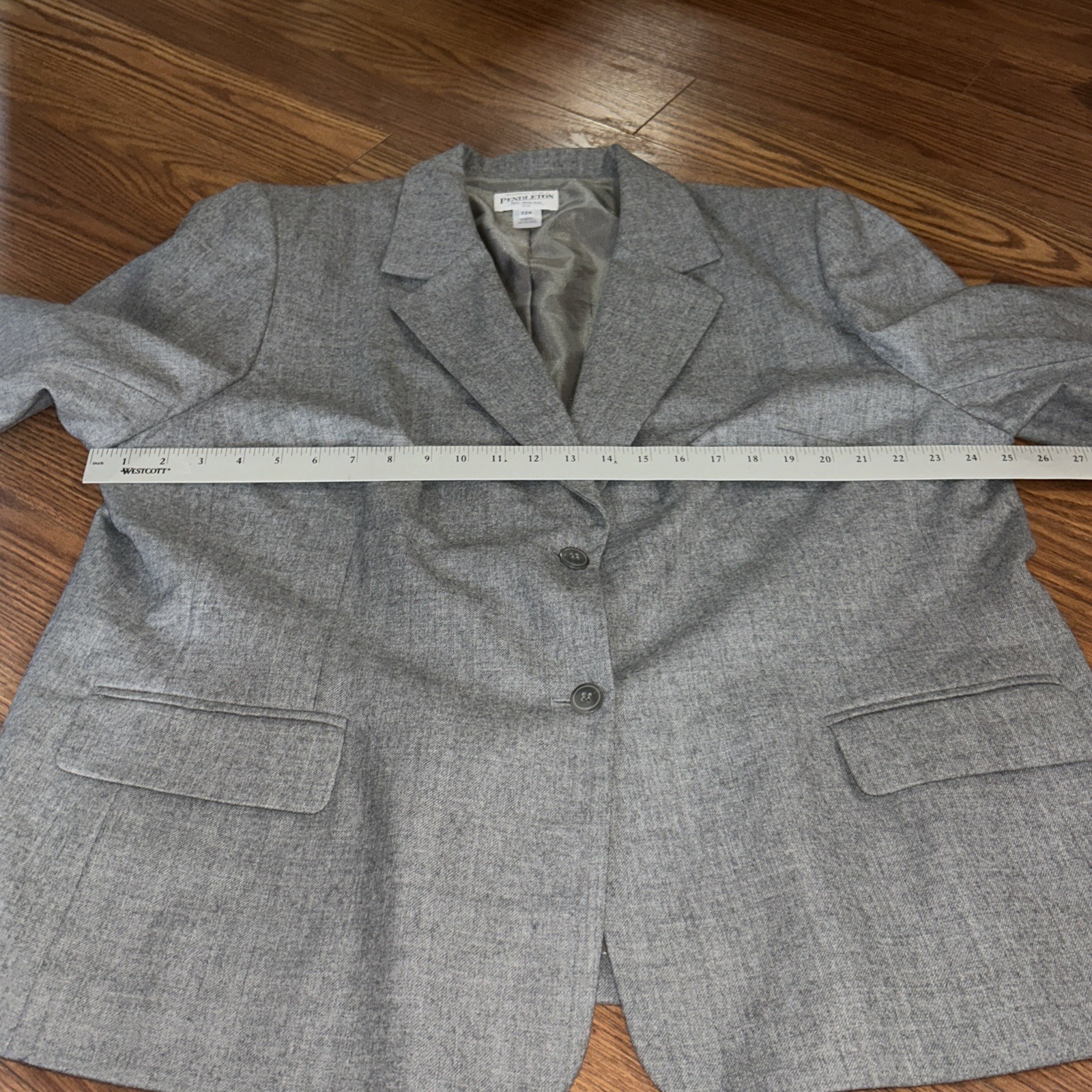 PENDLETON Women's Two Button 100% Virgin Wool Plu… - image 3