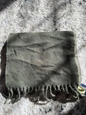 NWT Green Polo Ralph Lauren Scarf 80 Virgin Wool 20 Nylon