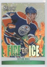 2013-14 Panini Select Fire on Ice Stars Green Prizm 14/25 Taylor Hall #FS-15 1j6