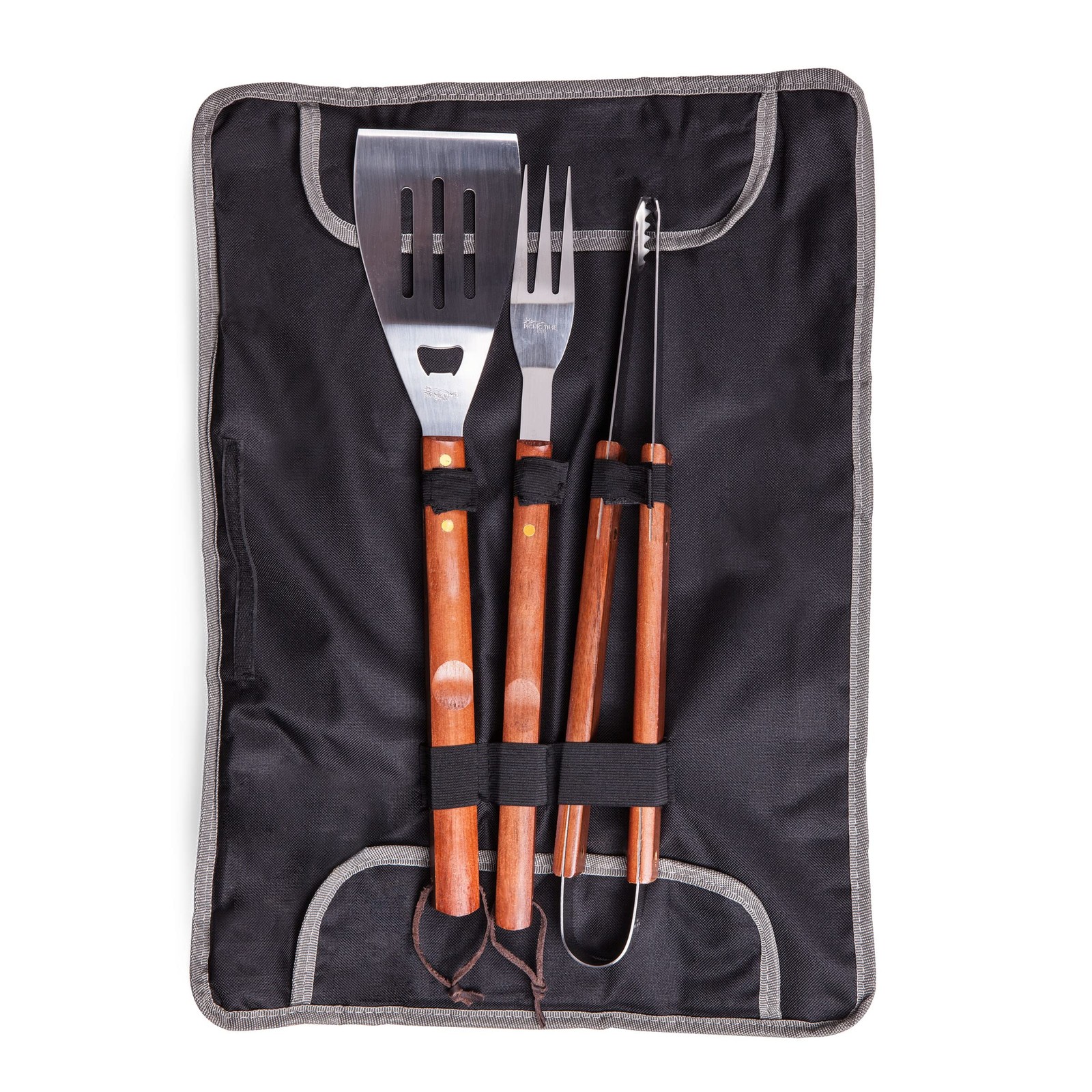 Washington Commanders 3-Piece BBQ Tote & Grill Set, (Black with Gray Accents)