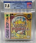 Pokemon Pinball Nintendo Game Boy Color Sealed New CGC 7.5 A+ Graded