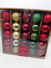 Wondershop 50 Count Ornament Set Shatter Resistant Gold Red Green. Brand New