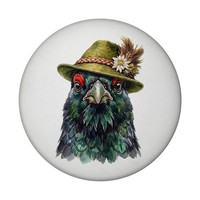 Auerhuhn Mit AlpenläNdischem Trachtenhut Magnet Mit FlaschenöFfner