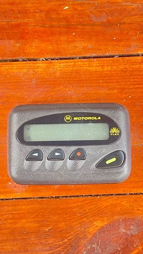 Vintage Motorola Scriptor FLX2 Linguist Pager Black Parts/Repair Faded LCD