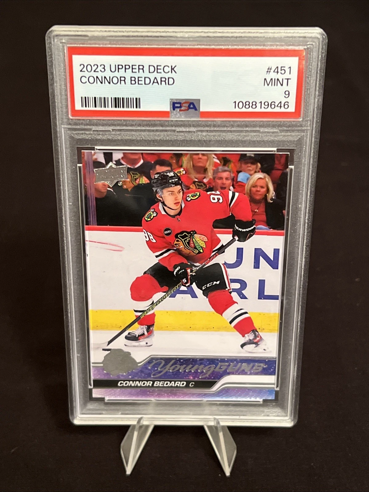 Connor Bedard trading card
