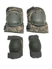USGI Tactical Combat Knee Elbow Pads Set ACU Pattern RFI Issue Medium