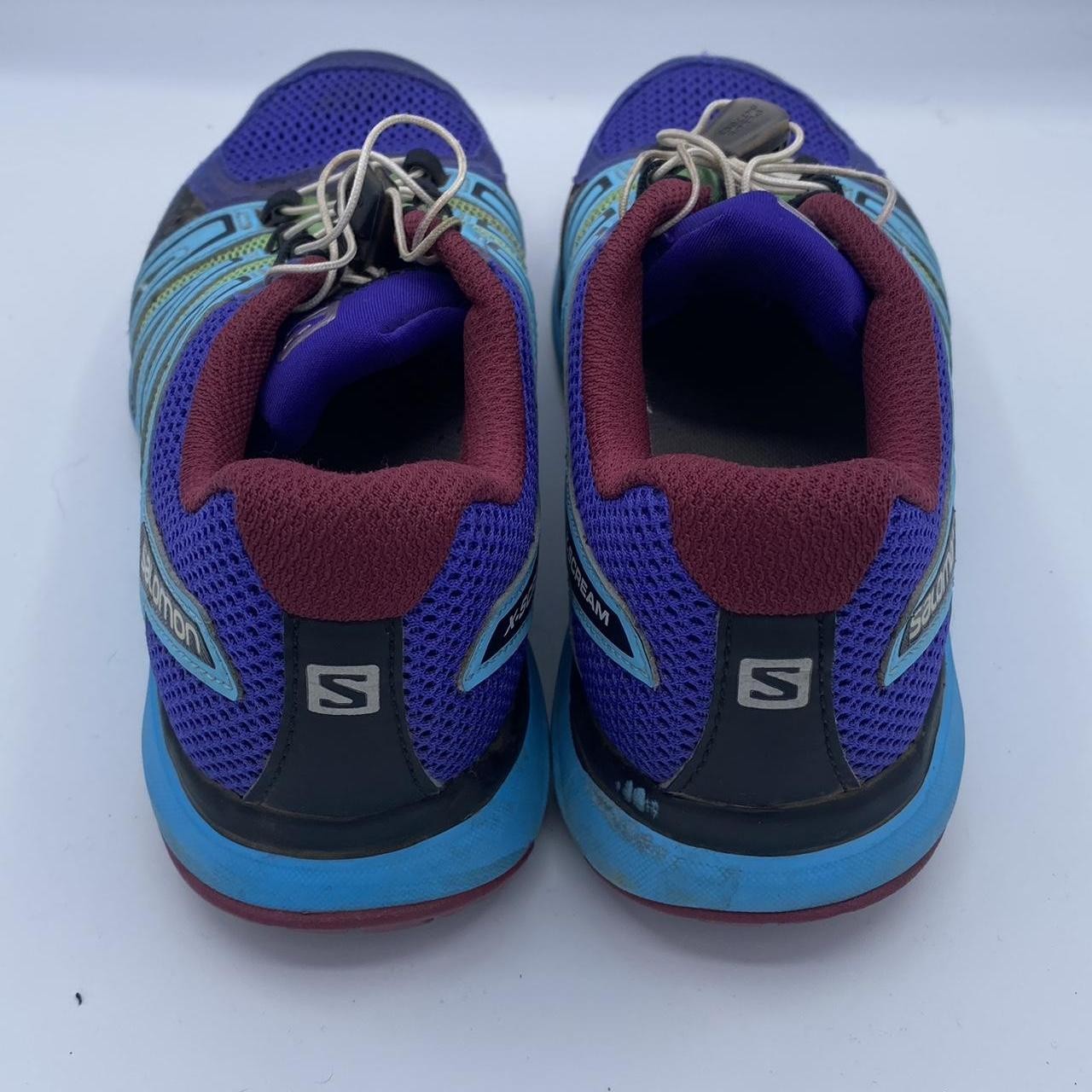 Scarpe da trail running Salomon X Scream viola blu verde taglia 7