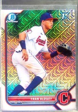 2022 Bowman Fran Alduey #BCP-39 Guardians Chrome Prospects Mojo Refractor
