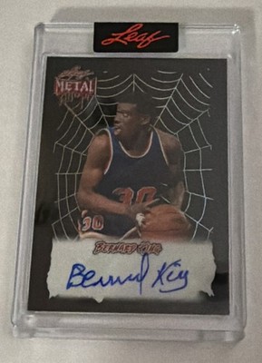 2025 Leaf Metal Halloween  BERNARD KING 2/3 Auto Knicks Cobwebs