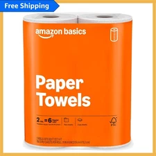 300 Sheets of Efficient Clean - Basics 2-Ply Flex-Sheets Paper Towels, 2 Rolls
