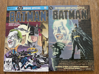 BATMAN OFFICIAL MOVIE ADAPTATION LOT 2 MICHAEL KEATON JACK NICHOLSON DC COMICS